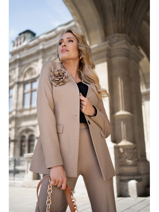 Stylove Stylove Marynarka S370 Beżowy Ladies Fit