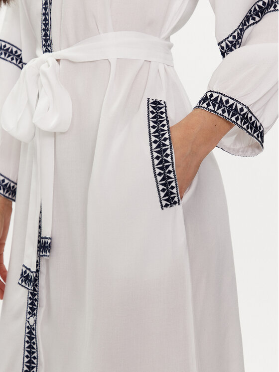 Melissa Odabash Melissa Odabash Лятна рокля Ally Бял Regular Fit
