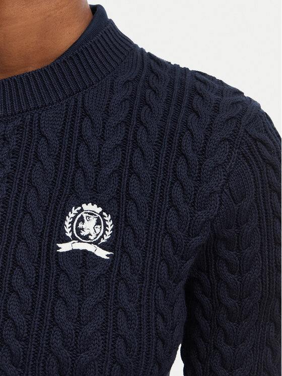 Tommy Jeans Tommy Jeans Sweter DW0DW22933 Granatowy Regular Fit
