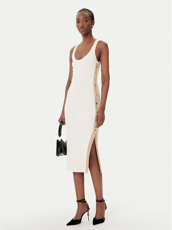Elisabetta Franchi Elisabetta Franchi Vestito di maglia AM-03S-61E2 Beige Regular Fit