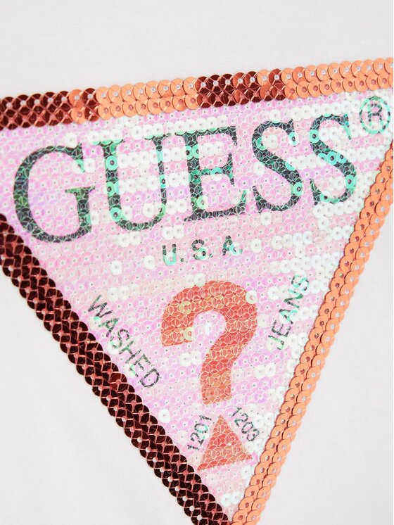 Guess Kids Guess Kids Top 159013 Biały Classic Fit