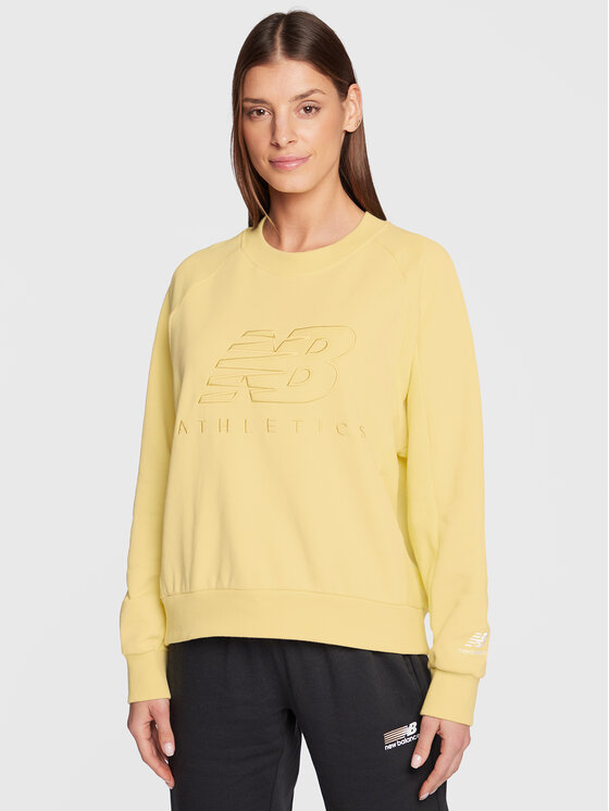 Felpa Athletics WT23501 Giallo Oversize