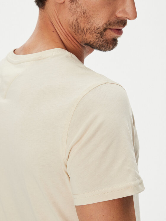 Tommy Jeans Tommy Jeans Тишърт DM0DM04411 Бежов Slim Fit
