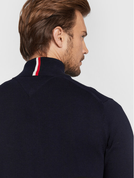 Tommy Hilfiger Tommy Hilfiger Svetr MW0MW28049 Tmavomodrá Regular Fit