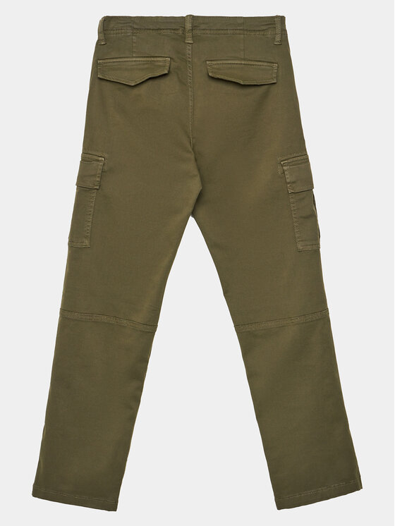 Jack&Jones Junior Jack&Jones Junior Hlače iz tkanine Harlow 12261033 Zelena Loose Fit
