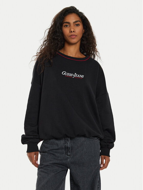 Guess Mikina W4BQ18 KC811 Čierna Regular Fit