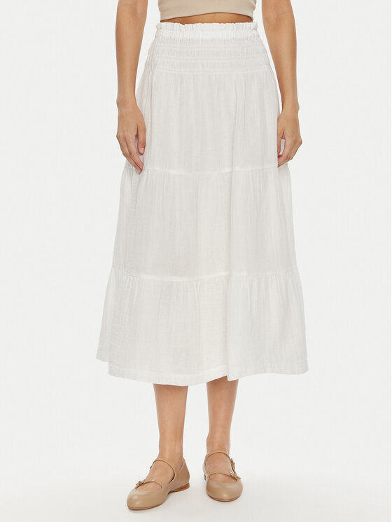 Gap Trapézová sukňa 665930-03 Écru Regular Fit