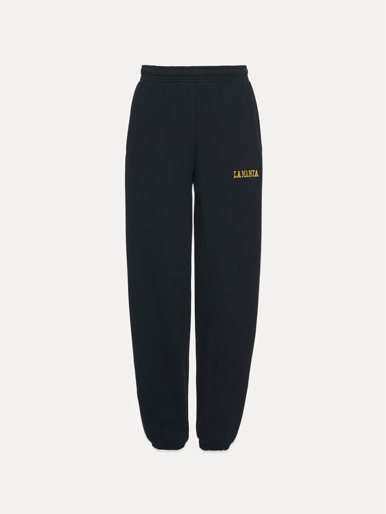 La Mania La Mania Spodnie dresowe GRANT Czarny Basic Fit