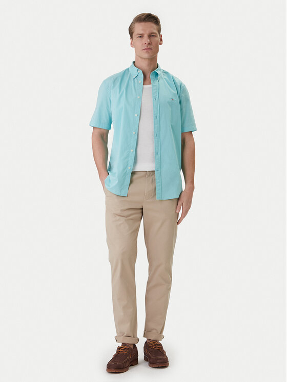 Tommy Hilfiger Tommy Hilfiger Риза MW0MW42630 Електриков Regular Fit