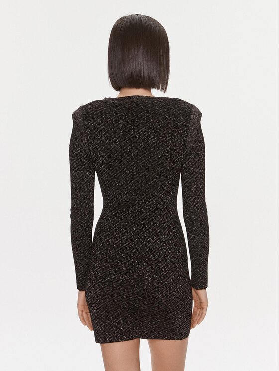 Liu Jo Liu Jo Kootud kleit MF3171 MA49I Must Slim Fit