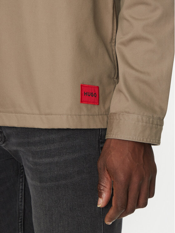 HUGO HUGO Jeansová bunda Enalu 50468744 Hnědá Oversize