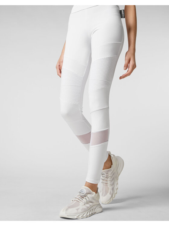 Plein Sport Plein Sport Legginsy 1697 Biały Active Fit