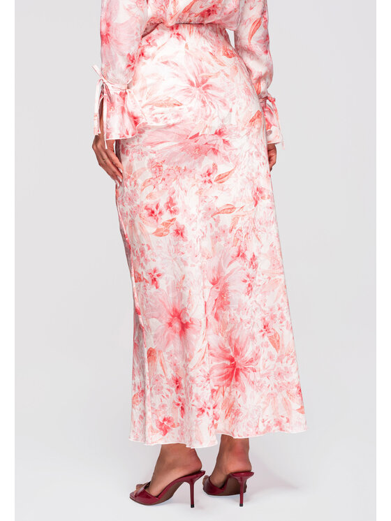 Ombre Ombre Spódnica maxi OW-GL-E0005 Różowy Slim Fit