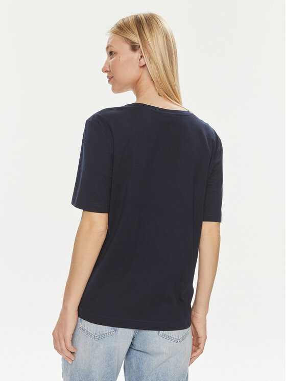 Lacoste Lacoste Tričko TF7300 Tmavomodrá Regular Fit