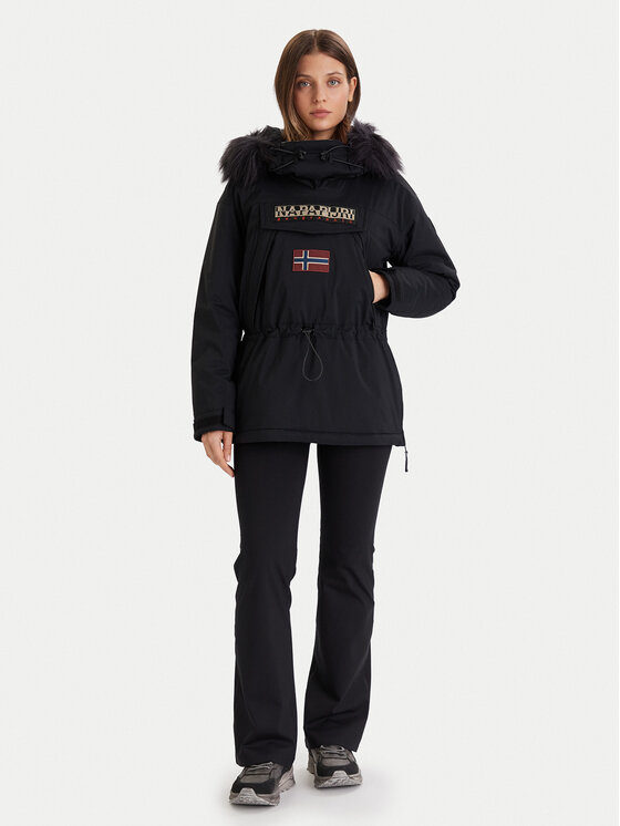 Napapijri Napapijri Geacă fără fermoar Skidoo W 2.0 NP0A4I5F Negru Regular Fit