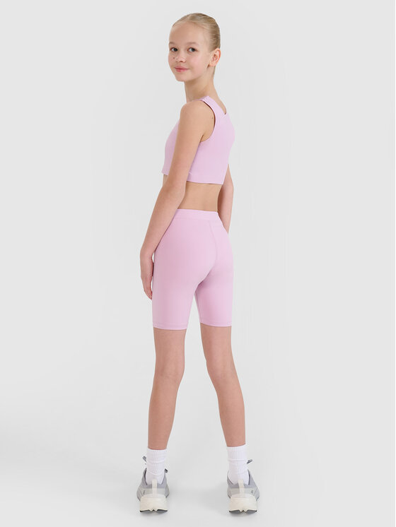 4F 4F Kolarki READY TO MOVE Różowy jasny Slim Fit