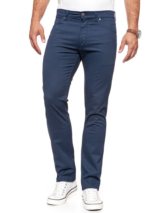 Wrangler Wrangler Pantaloni di tessuto GREENSBORO Blu Straight Fit