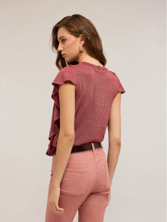 Motivi Motivi Cardigan M369W003452N0Z6 Bordeaux Over Fit