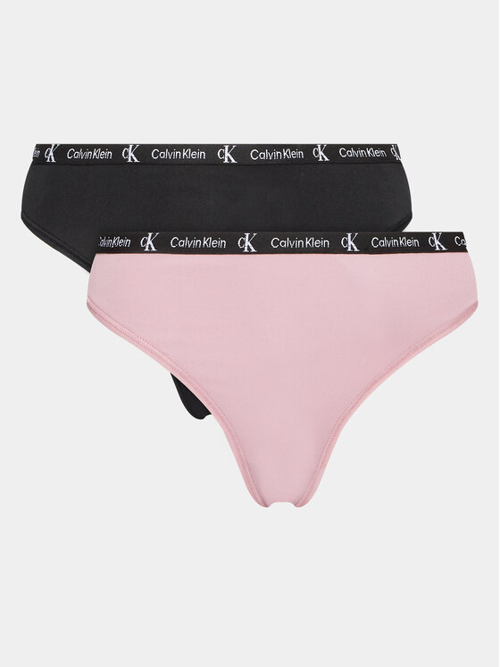 Calvin Klein Underwear Set 2 perechi de chiloți tanga 000QD5035E Colorat