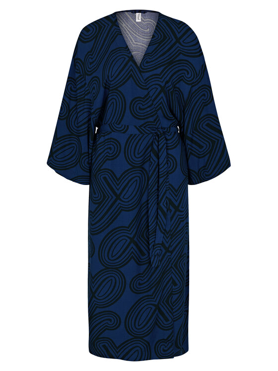 Triumph Triumph Kimono Beach MyWear 10222618 Tmavomodrá Relaxed Fit