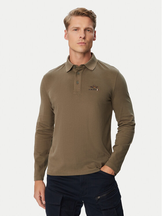 Aeronautica Militare Aeronautica Militare Polo 262PO1947UJ00703 Σκούρο πράσινο Regular Fit