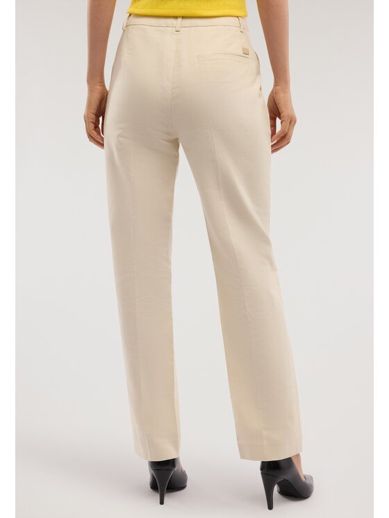 Trussardi Trussardi Pantaloni di tessuto P231A102346N002 Crema Regular Fit