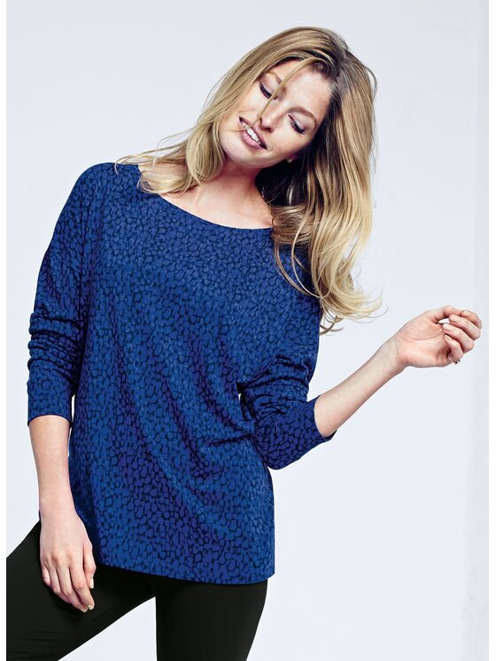 Triumph Triumph Bluzka Lounge Essentials|SHIRT Niebieski Loose Fit