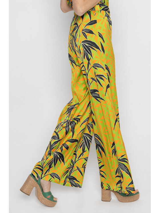 Deni Cler Milano Deni Cler Milano Spodnie materiałowe W-DC-5210-D2-D6-46-1 Zielony Loose Leg