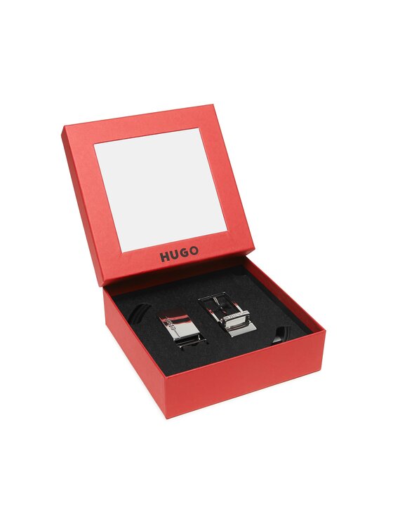 HUGO HUGO Meeste püksirihm Gerry 50503389 10245669 01 Must