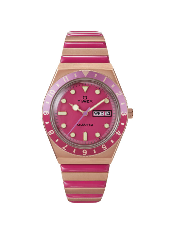 Timex Timex Zegarek TW2W41000 Różowe złoto