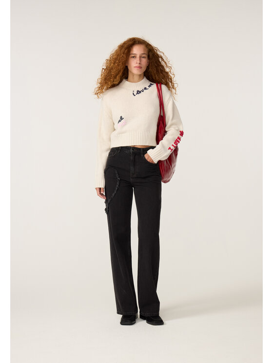 Fabienne Chapot Fabienne Chapot Sweter 6903-1607-175 Biały Regular Fit