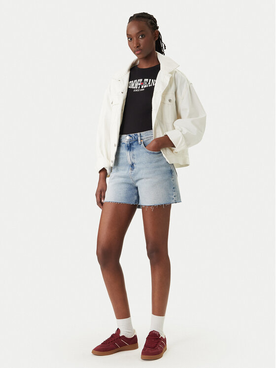 Tommy Jeans Tommy Jeans Džínsové šortky DW0DW22694 Modrá Straight Leg