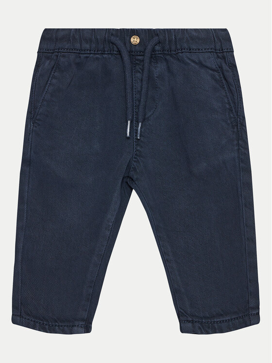 Mayoral Mayoral Set cămașă și pantaloni din material textil 2545 Bleumarin Regular Fit