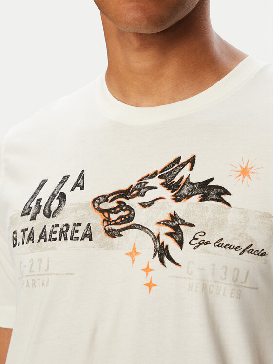 Aeronautica Militare Aeronautica Militare Тишърт 262TS2579UJ00750 Бял Regular Fit