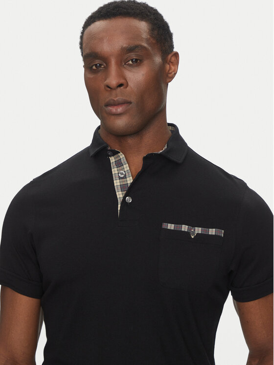 Barbour Barbour Polo Corpatch MML1071BK71 Nero Tailored Fit