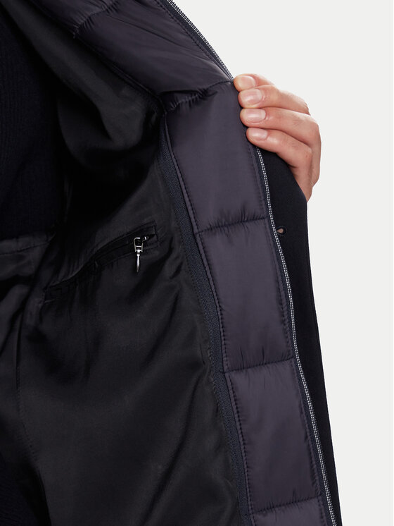 Bugatti Bugatti Volneni plašč 821628-84221 D Mornarsko modra Regular Fit