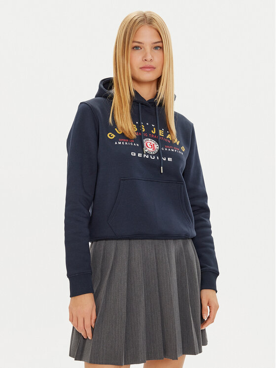 Női Pulóver Guess Jeans, Méret: S, Sötétkék, W4BQ20 KC811
