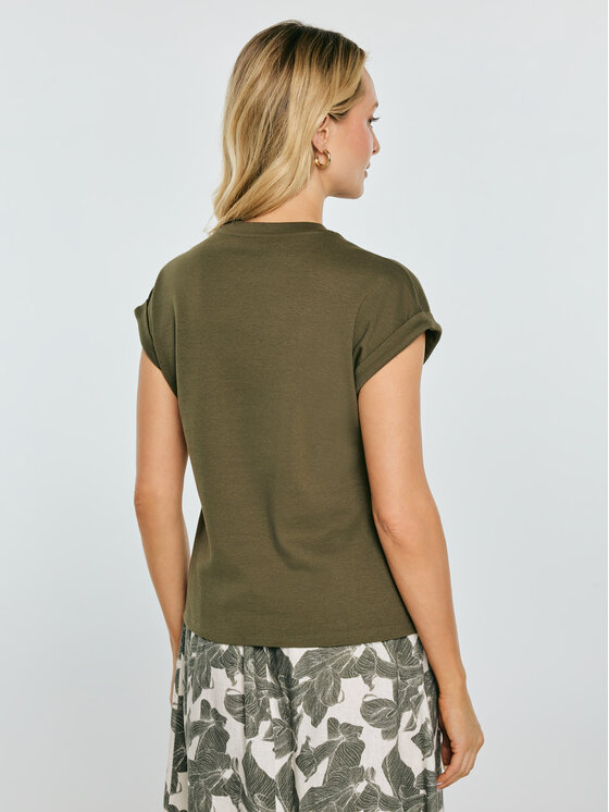 BIG STAR BIG STAR T-Shirt ADELA Zielony Comfort Fit