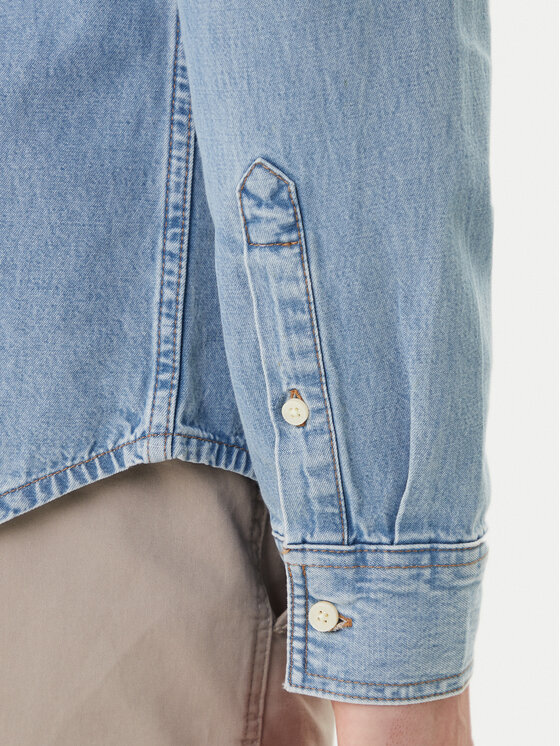 Calvin Klein Jeans Calvin Klein Jeans džínová košile Essential LV04RE710G Modrá Regular Fit