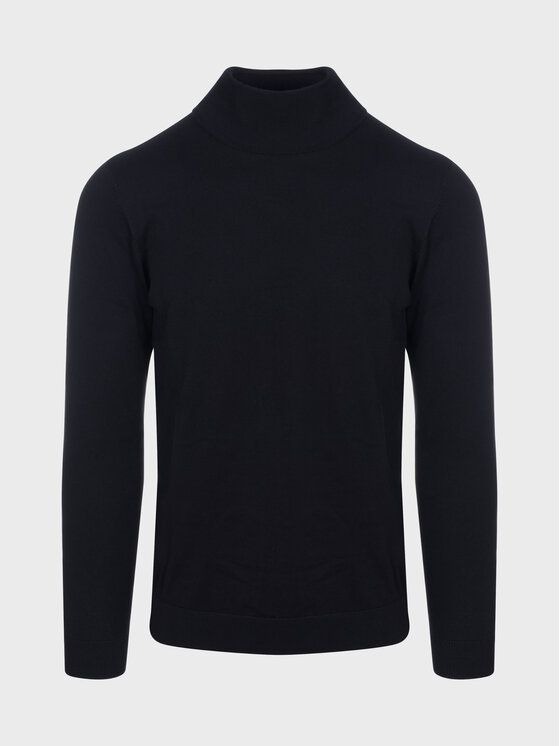 Evenemen Evenemen Sweter Golf Czarny Slim Fit