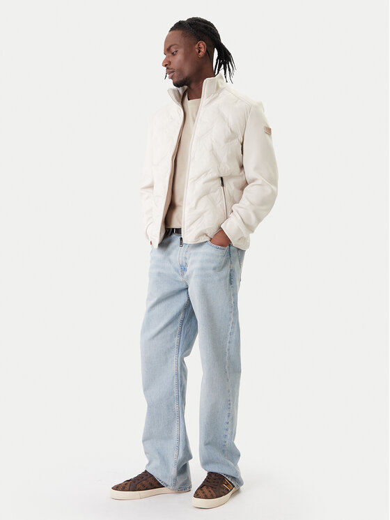 Guess Guess Giacca di transizione M6RL10 WJ232 Écru Regular Fit