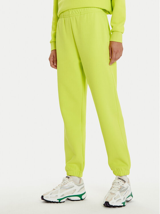 Lacoste Lacoste Donji dio trenerke XF7077 Zelena Regular Fit