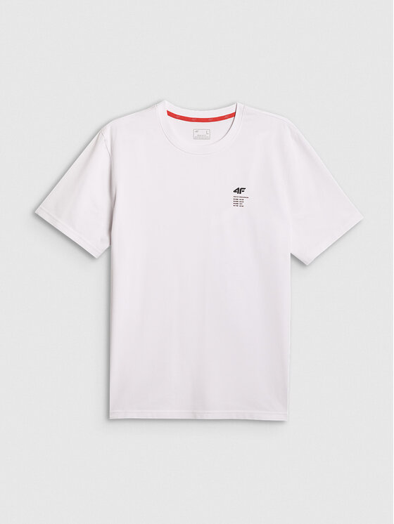 4F 4F T-Shirt COMMERCIAL 3 Biały Regular Fit