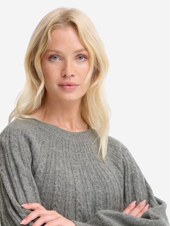 b.young b.young Πουλόβερ Maglione BYMAGGE Γκρι Regular Fit