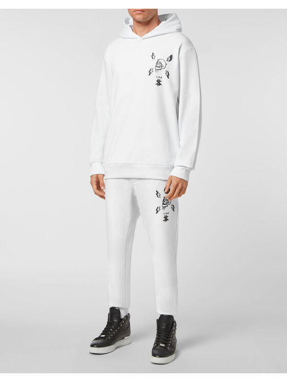 PHILIPP PLEIN PHILIPP PLEIN Bluza 201 Biały Regular Fit