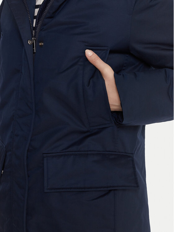 Tommy Hilfiger Tommy Hilfiger Parka WW0WW46533 Tmavomodrá Relaxed Fit