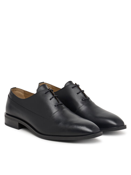 Calvin Klein Calvin Klein Pusbačiai Slim Ess Oxford Lth HM0HM02274 Juoda