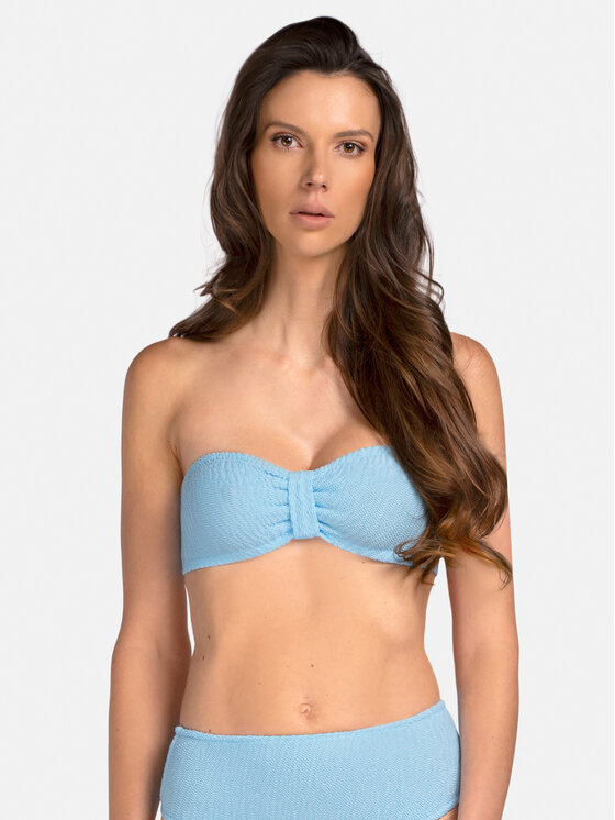 Miss Lou Miss Lou Bikini pezzo sopra G-SP2-NB Blu