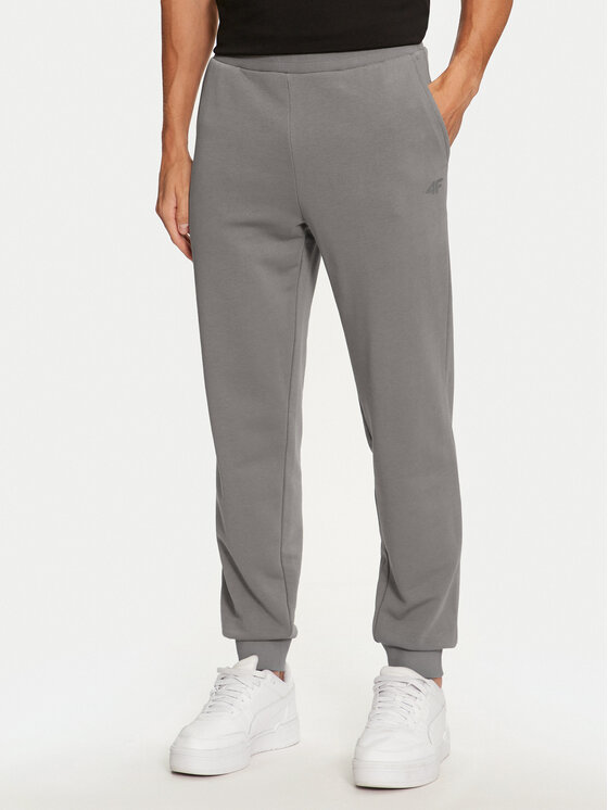 4F 4F Spodnji del trenirke 4FWMM00TTROM0942 Siva Regular Fit