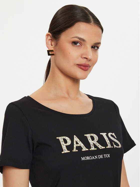 Morgan Morgan T-särk 241-DALILA Must Regular Fit
